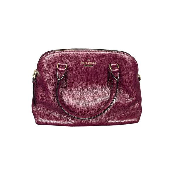 Kate Spade New York Brighton Park Small Felix Leather Wine MISSING CROSSBODY - Picture 1 of 11